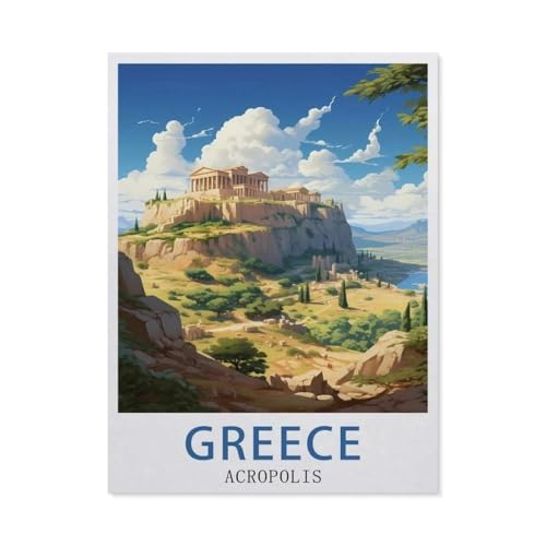 Puzzle 1000 Stück，Griechenland Akropolis，Papier Kinderspielzeug Dekompression Spiel（50x70cm）-EY92 von YYHMKBYY