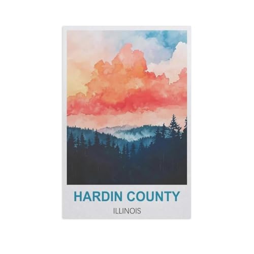 Puzzle 1000 Stück，Hardin County, Illinois，Papier Kinderspielzeug Dekompression Spiel（50x70cm）-GH38 von YYHMKBYY