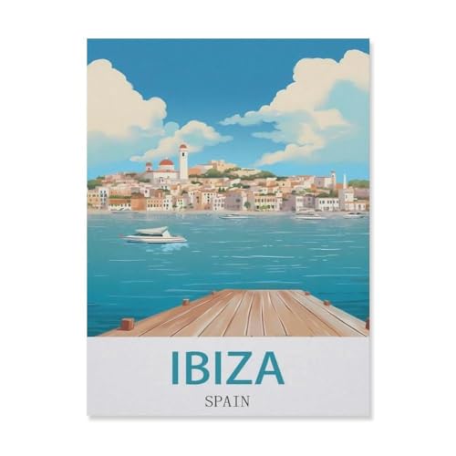 Puzzle 1000 Stück，Ibiza, Spanien，Papier Kinderspielzeug Dekompression Spiel（38x26cm）-EF74 von YYHMKBYY