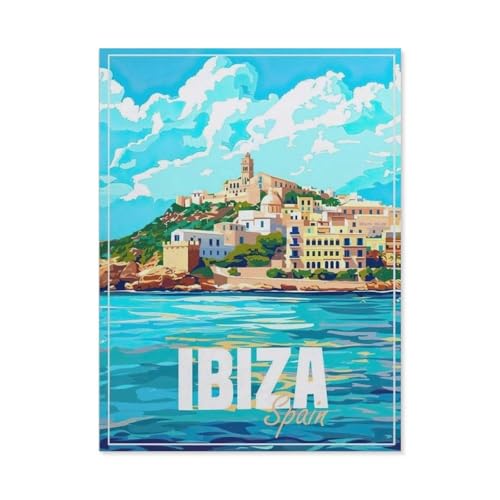 Puzzle 1000 Stück，Ibiza, Spanien，Papier Kinderspielzeug Dekompression Spiel（50x70cm）-AS90 von YYHMKBYY