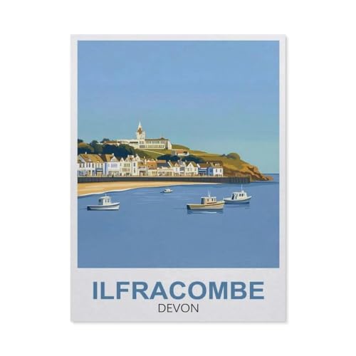 Puzzle 1000 Stück，Ilfracombe Devon，Für Holz Erwachsene Spielzeug Dekompression Spiel（75x50cm）-FB96 von YYHMKBYY