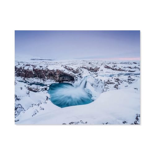 Puzzle 1000 Stück，Island - EIN Wintertraum，Klassische Puzzle 3D Puzzle DIY Kit Papier Spielzeug Einzigartiges Geschenk Wohnkultur（38x26cm）-AS39 von YYHMKBYY