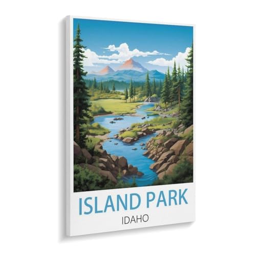 Puzzle 1000 Stück，Island Park Idaho，Für Holz Erwachsene Spielzeug Dekompression Spiel（75x50cm）-W25 von YYHMKBYY