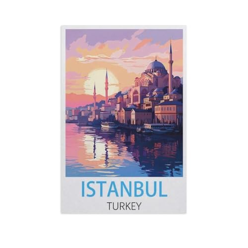 Puzzle 1000 Stück，Istanbul Türkei，Klassische Puzzle 3D Puzzle DIY Kit Papier Spielzeug Einzigartiges Geschenk Wohnkultur（38x26cm）-FR63 von YYHMKBYY