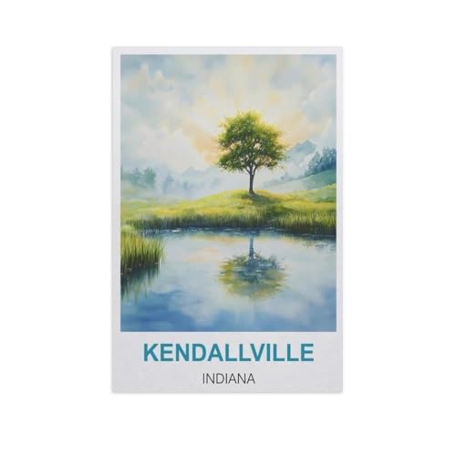 Puzzle 1000 Stück，Kendallville, Indiana，Für Holz Erwachsene Spielzeug Dekompression Spiel（75x50cm）-GI96 von YYHMKBYY