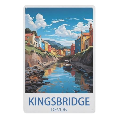 Puzzle 1000 Stück，Kingsbridge Devon，Holz Kinderspielzeug Dekompression Spiel（75x50cm）-AE93 von YYHMKBYY