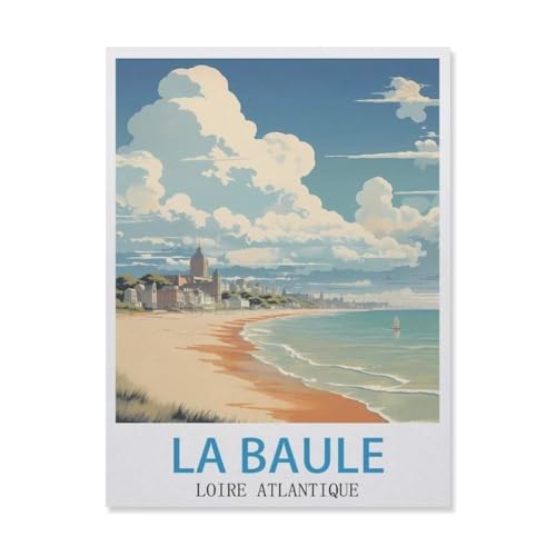 Puzzle 1000 Stück，La Baule Loire Atlantique，Holz Kinderspielzeug Dekompression Spiel（75x50cm）-GN25 von YYHMKBYY