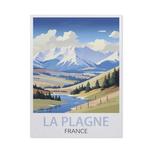 Puzzle 1000 Stück，La Plagne Frankreich，Für Holz Erwachsene Spielzeug Dekompression Spiel（75x50cm）-EW12 von YYHMKBYY
