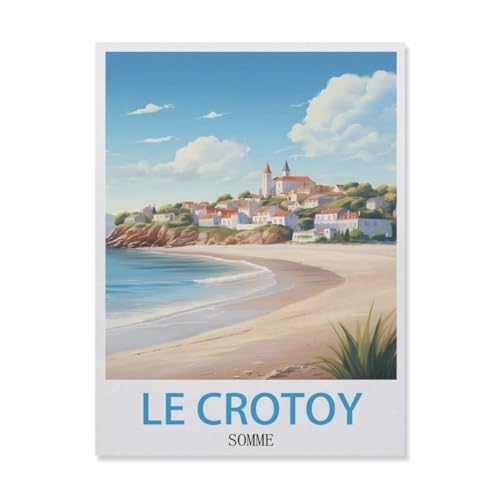 Puzzle 1000 Stück，Le Crotoy Somme，Klassische Puzzle 3D Puzzle DIY Kit Holz Spielzeug Einzigartiges Geschenk Wohnkultur（75x50cm）-GM89 von YYHMKBYY