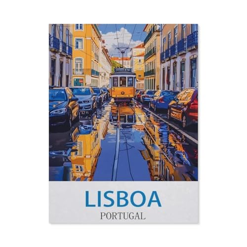 Puzzle 1000 Stück，Lissabon, Portugal，Papier Kinderspielzeug Dekompression Spiel（38x26cm）-DG90 von YYHMKBYY