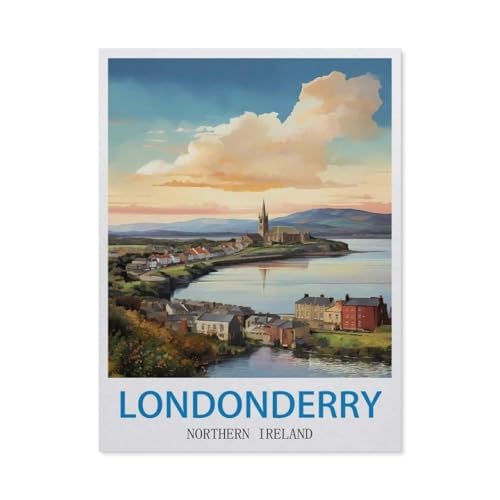 Puzzle 1000 Stück，Londonderry, Nordirland，Für Papier Erwachsene Spielzeug Dekompression Spiel（50x70cm）-DZ36 von YYHMKBYY