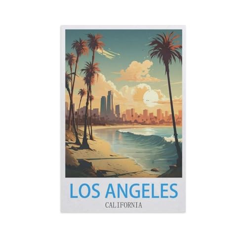 Puzzle 1000 Stück，Los Angeles, Kalifornien，Klassische Puzzle 3D Puzzle DIY Kit Papier Spielzeug Einzigartiges Geschenk Wohnkultur（50x70cm）-GI48 von YYHMKBYY