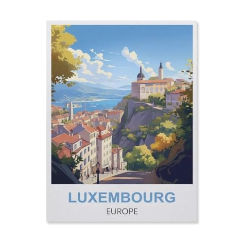Puzzle 1000 Stück，Luxemburg Europa，Für Holz Erwachsene Spielzeug Dekompression Spiel（75x50cm）-ER80 von YYHMKBYY