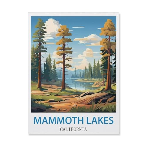 Puzzle 1000 Stück，Mammoth Lakes, Kalifornien，Klassische Puzzle 3D Puzzle DIY Kit Papier Spielzeug Einzigartiges Geschenk Wohnkultur（38x26cm）-S72 von YYHMKBYY