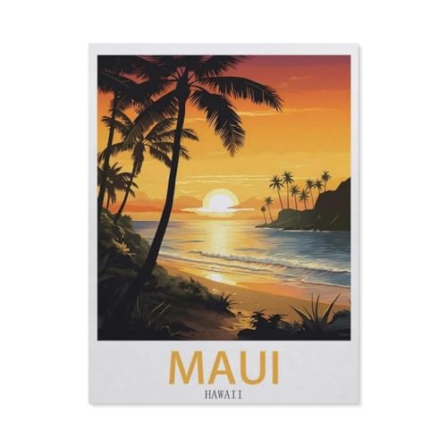 Puzzle 1000 Stück，Maui, Hawaii，Papier Kinderspielzeug Dekompression Spiel（38x26cm）-EC82 von YYHMKBYY