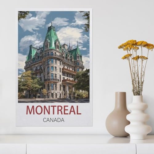 Puzzle 1000 Stück，Montreal Kanada，Klassische Puzzle 3D Puzzle DIY Kit Papier Spielzeug Einzigartiges Geschenk Wohnkultur（38x26cm）-AA15 von YYHMKBYY
