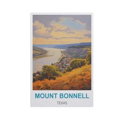 Puzzle 1000 Stück，Mount Bonnell, Texas，Papier Kinderspielzeug Dekompression Spiel（50x70cm）-GF92 von YYHMKBYY