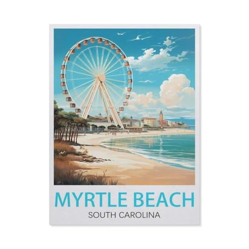 Puzzle 1000 Stück，Myrtle Beach South Carolina，Holz Kinderspielzeug Dekompression Spiel（75x50cm）-EV100 von YYHMKBYY