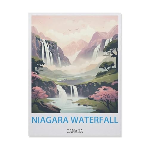Puzzle 1000 Stück，Niagara Wasserfall Kanada，Für Holz Erwachsene Spielzeug Dekompression Spiel（75x50cm）-FH83 von YYHMKBYY