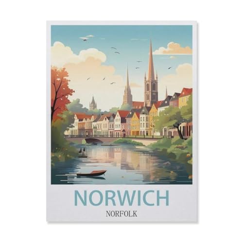 Puzzle 1000 Stück，Norwich Norfolk，Papier Kinderspielzeug Dekompression Spiel（38x26cm）-FI44 von YYHMKBYY