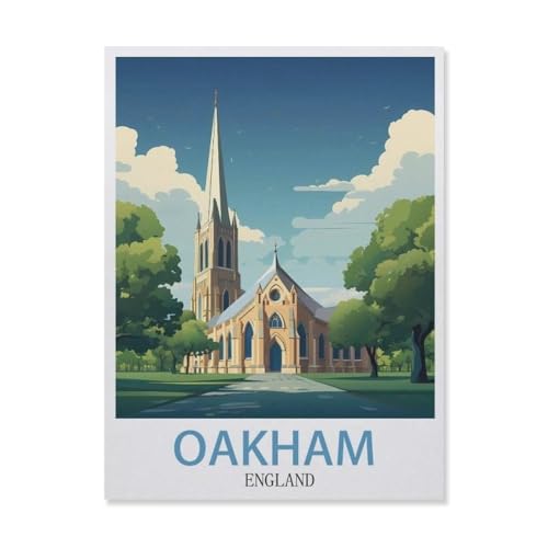 Puzzle 1000 Stück，Oakham England，Holz Kinderspielzeug Dekompression Spiel（75x50cm）-ET87 von YYHMKBYY