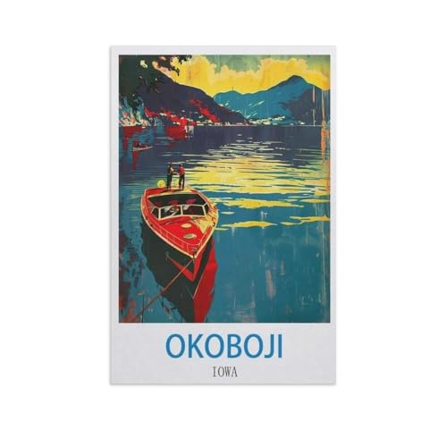 Puzzle 1000 Stück，Okoboji, Iowa，Klassische Puzzle 3D Puzzle DIY Kit Holz Spielzeug Einzigartiges Geschenk Wohnkultur（75x50cm）-GB88 von YYHMKBYY