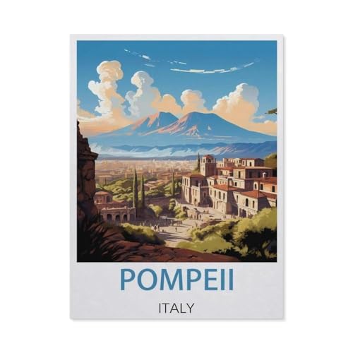 Puzzle 1000 Stück，Pompeji Italien，Für Holz Erwachsene Spielzeug Dekompression Spiel（75x50cm）-EX58 von YYHMKBYY