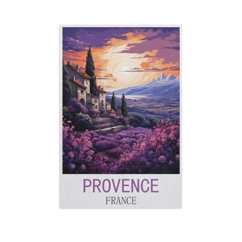 Puzzle 1000 Stück，Provence, Frankreich，Für Holz Erwachsene Spielzeug Dekompression Spiel（75x50cm）-FN70 von YYHMKBYY