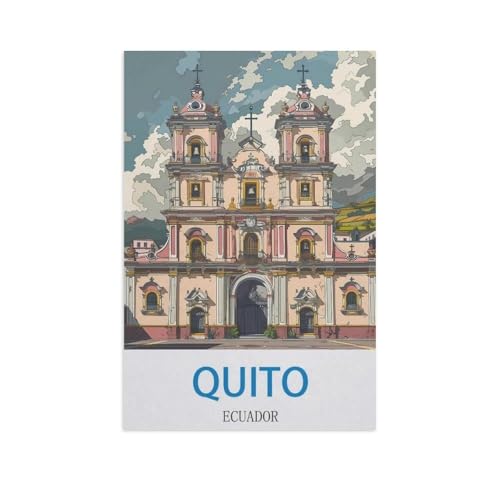 Puzzle 1000 Stück，Quito, Ecuador，Klassische Puzzle 3D Puzzle DIY Kit Holz Spielzeug Einzigartiges Geschenk Wohnkultur（75x50cm）-GB15 von YYHMKBYY
