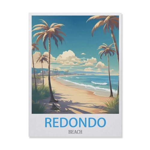 Puzzle 1000 Stück，Redondo Beach，Holz Kinderspielzeug Dekompression Spiel（75x50cm）-FG98 von YYHMKBYY
