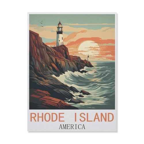 Puzzle 1000 Stück，Rhode Island, Amerika，Papier Kinderspielzeug Dekompression Spiel（50x70cm）-FL39 von YYHMKBYY