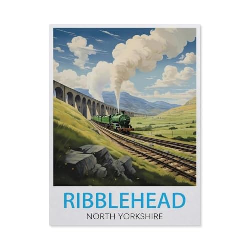 Puzzle 1000 Stück，Ribblehead Nord，Papier Kinderspielzeug Dekompression Spiel（38x26cm）-BD18 von YYHMKBYY