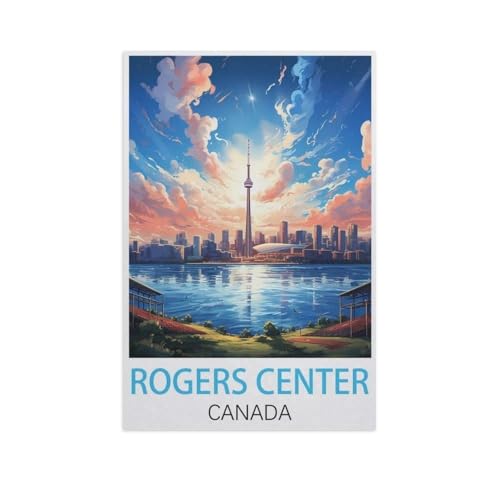 Puzzle 1000 Stück，Rogers Center Kanada，Klassische Puzzle 3D Puzzle DIY Kit Holz Spielzeug Einzigartiges Geschenk Wohnkultur（75x50cm）-FW1 von YYHMKBYY