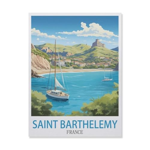 Puzzle 1000 Stück，Saint Barthelemy，Holz Kinderspielzeug Dekompression Spiel（75x50cm）-GL79 von YYHMKBYY