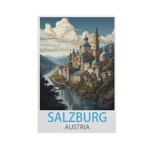 Puzzle 1000 Stück，Salzburg Österreich，Papier Kinderspielzeug Dekompression Spiel（50x70cm）-FR99 von YYHMKBYY