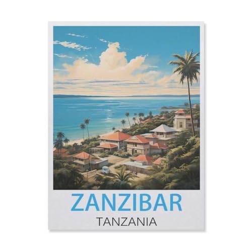 Puzzle 1000 Stück，Sansibar, Tansania，Für Holz Erwachsene Spielzeug Dekompression Spiel（75x50cm）-FM97 von YYHMKBYY
