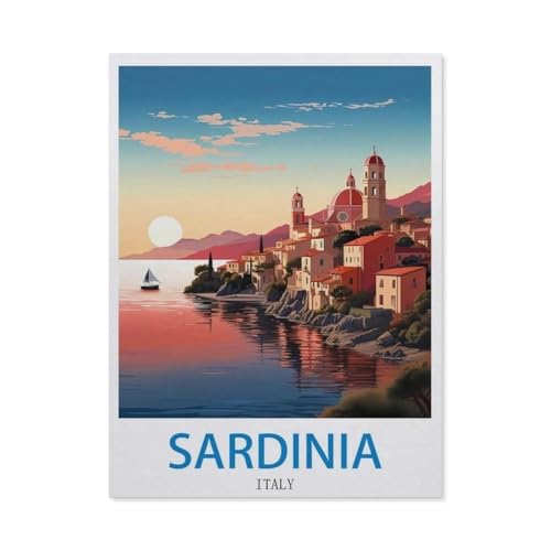 Puzzle 1000 Stück，Sardinien, Italien，Für Holz Erwachsene Spielzeug Dekompression Spiel（75x50cm）-EK37 von YYHMKBYY