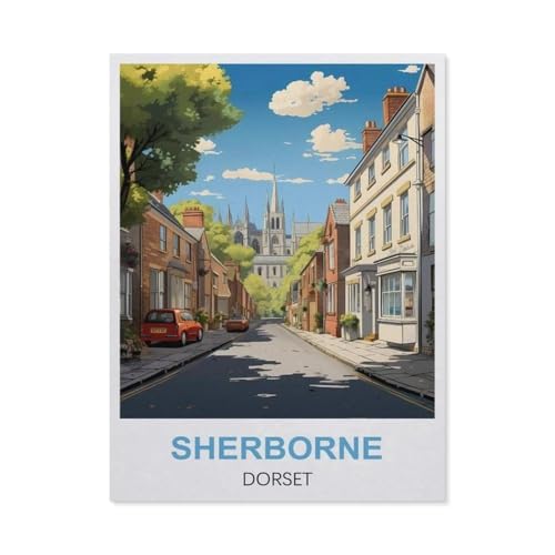 Puzzle 1000 Stück，Sherborne, Dorset，Für Holz Erwachsene Spielzeug Dekompression Spiel（75x50cm）-EN29 von YYHMKBYY