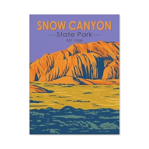 Puzzle 1000 Stück，Snow Canyon State Park，Holz Kinderspielzeug Dekompression Spiel（75x50cm）-BL24 von YYHMKBYY