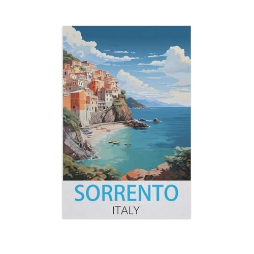 Puzzle 1000 Stück，Sorrento Italien，Holz Kinderspielzeug Dekompression Spiel（75x50cm）-FQ53 von YYHMKBYY