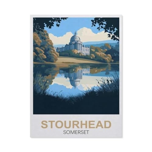 Puzzle 1000 Stück，Stourhead Somerset，Klassische Puzzle 3D Puzzle DIY Kit Papier Spielzeug Einzigartiges Geschenk Wohnkultur（50x70cm）-FC21 von YYHMKBYY
