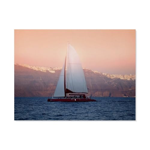 Puzzle 1000 Stück，Sunset Cruise，Klassische Puzzle 3D Puzzle DIY Kit Holz Spielzeug Einzigartiges Geschenk Wohnkultur（75x50cm）-AT12 von YYHMKBYY