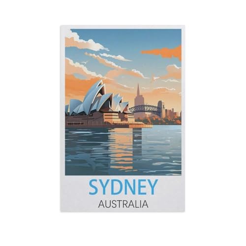 Puzzle 1000 Stück，Sydney Australien，Papier Kinderspielzeug Dekompression Spiel（38x26cm）-FR26 von YYHMKBYY