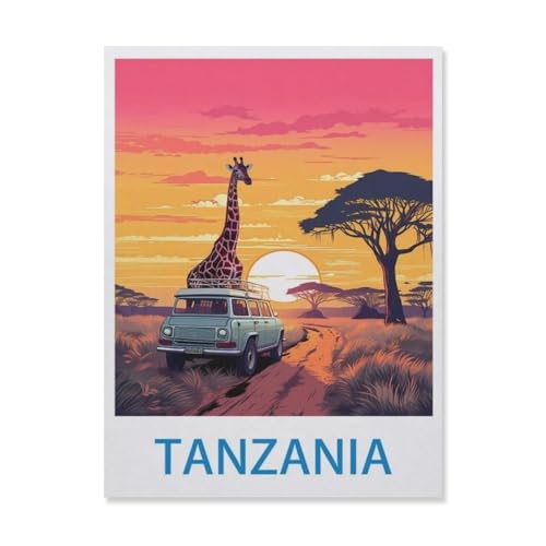 Puzzle 1000 Stück，Tansania，Papier Kinderspielzeug Dekompression Spiel（38x26cm）-EF1 von YYHMKBYY