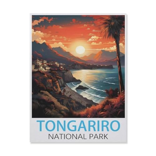 Puzzle 1000 Stück，Tongariro Nationalpark Neuseeland，Klassische Puzzle 3D Puzzle DIY Kit Holz Spielzeug Einzigartiges Geschenk Wohnkultur（75x50cm）-FK30 von YYHMKBYY