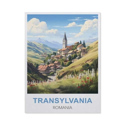 Puzzle 1000 Stück，Transsylvanien, Rumänien，Für Holz Erwachsene Spielzeug Dekompression Spiel（75x50cm）-DX90 von YYHMKBYY
