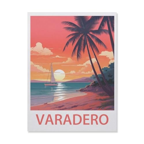 Puzzle 1000 Stück，Varadero Beach，Papier Kinderspielzeug Dekompression Spiel（38x26cm）-EI79 von YYHMKBYY
