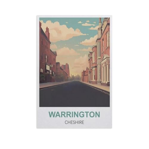 Puzzle 1000 Stück，Warrington, Cheshire，Klassische Puzzle 3D Puzzle DIY Kit Holz Spielzeug Einzigartiges Geschenk Wohnkultur（75x50cm）-FW77 von YYHMKBYY