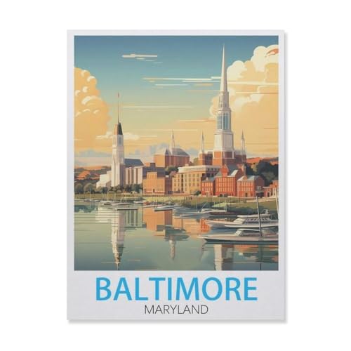 Puzzle 1000 Teile, Baltimore Maryland, DIY-Kunst für Erwachsene (50 x 70 cm), F93 von YYHMKBYY