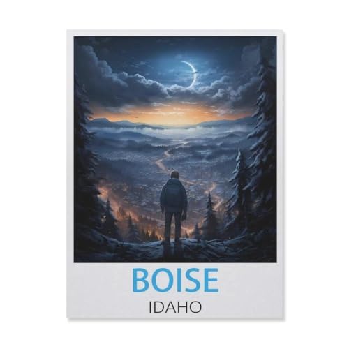 Puzzle 1000 Teile, Boise Idaho, großes Familien-Puzzle-Spiel, Kunstwerk für Erwachsene, Jugendliche (50 x 70 cm), FM54 von YYHMKBYY